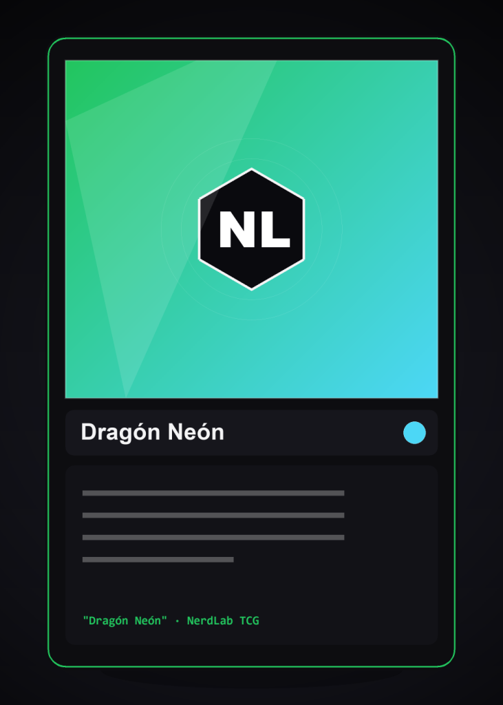 Carta TCG · Dragón Neón